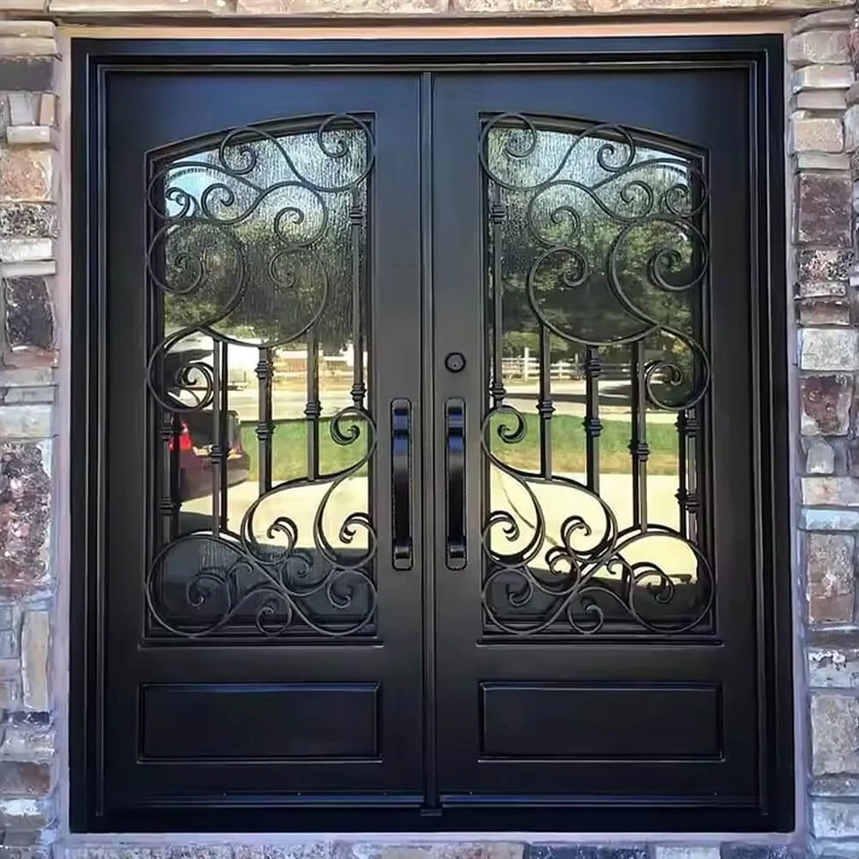 Wrought Iron Steel Entry Doors